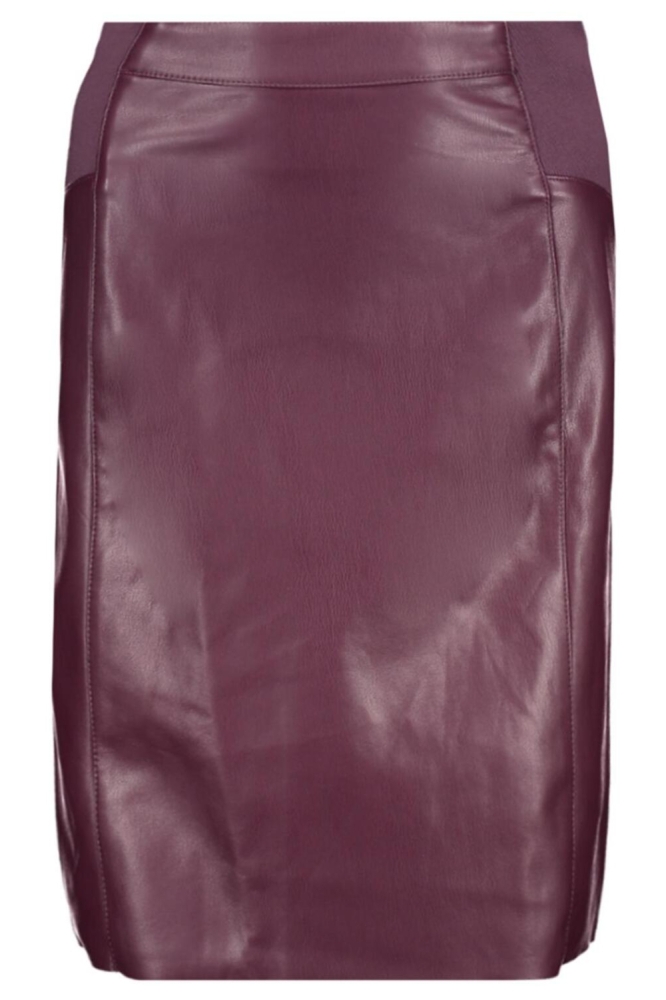 VMBUTTERSIA HW COATED SKIRT NOOS 10218187 WINETASTING